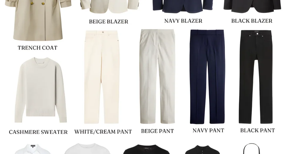 Business Casual Workwear Capsule and Outfit Ideas